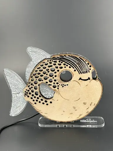 Lampe poisson ballon
